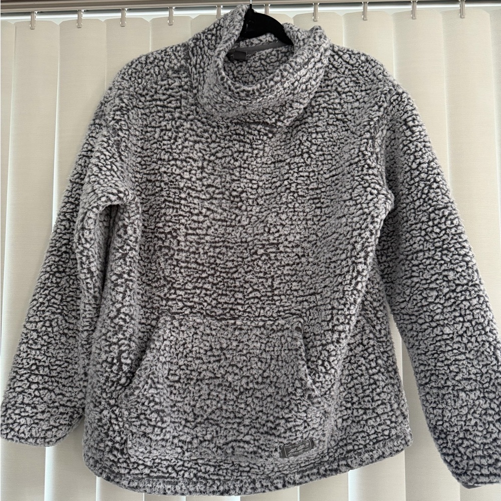 Eddie Bauer Textured Gray Women's Turtleneck Sweater